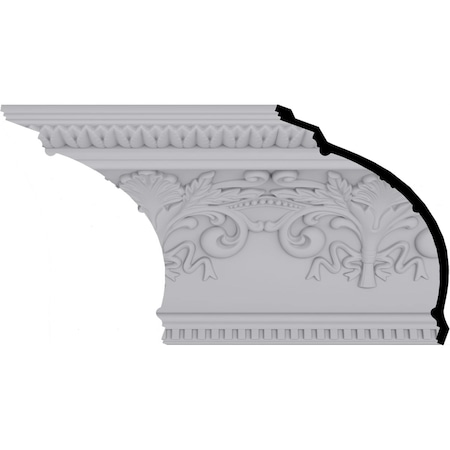 Ekena Millwork 11 3/8"H x 16"P x 19 5/8"F x 94 1/2"L, (16" Repeat), Sydney Crown Moulding MLD11X16X19SY